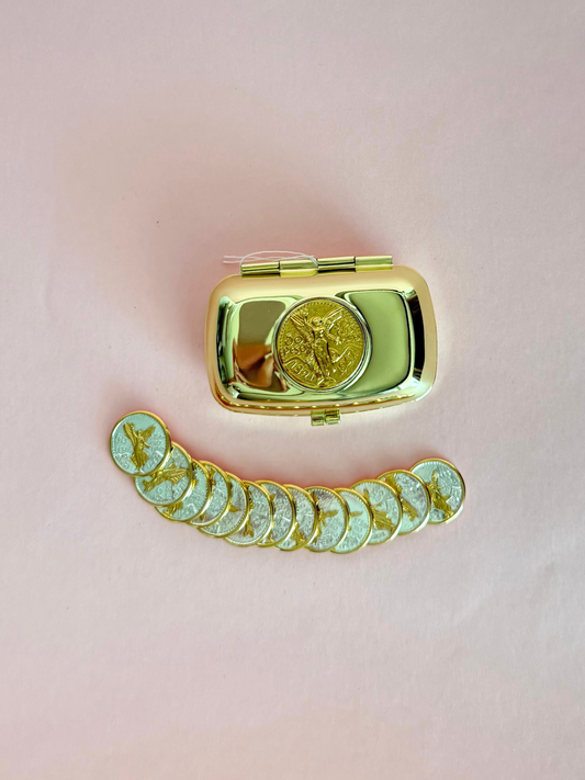 Alhajero arras metal dorado