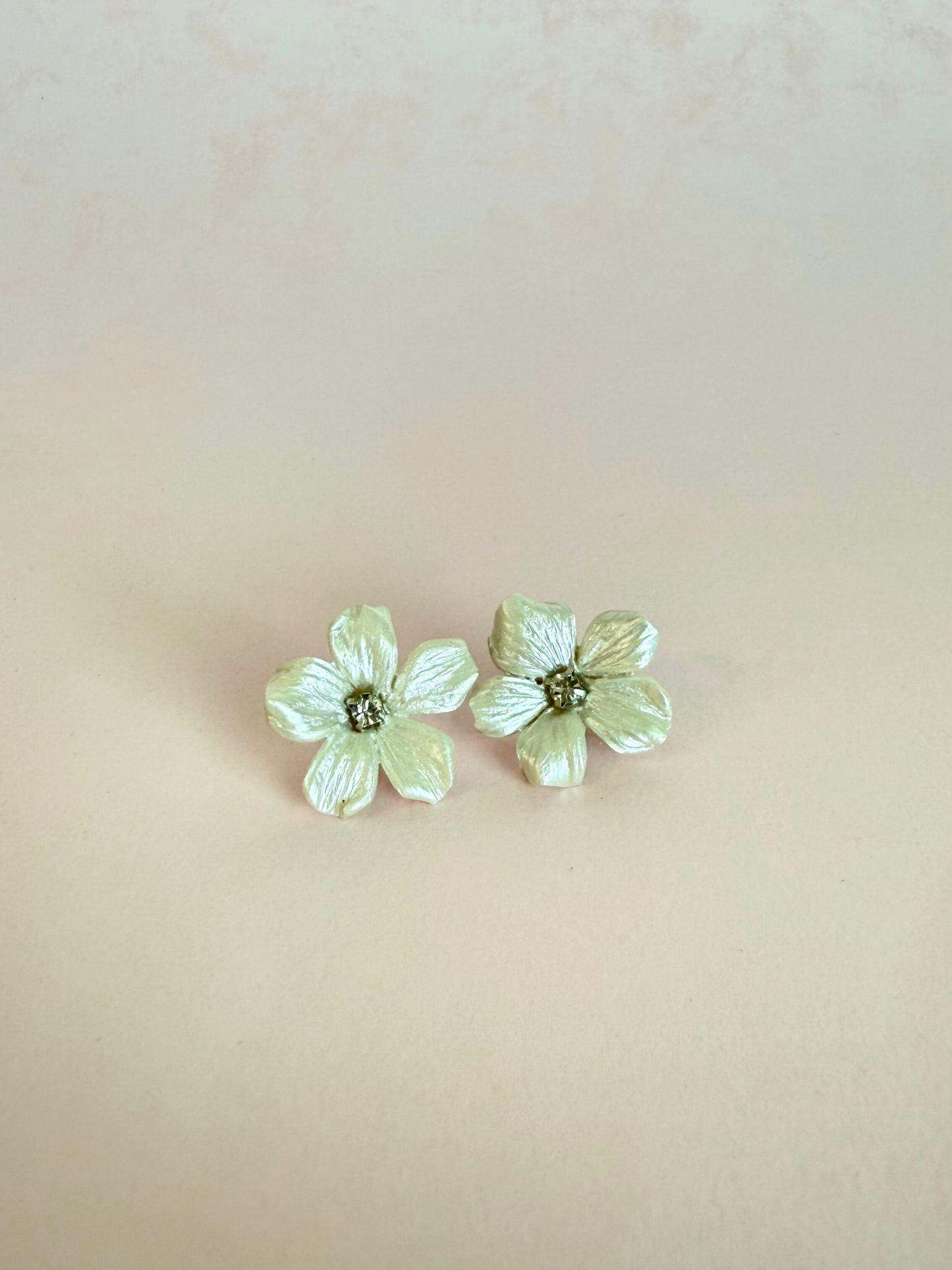Aretes Flor Porcelana