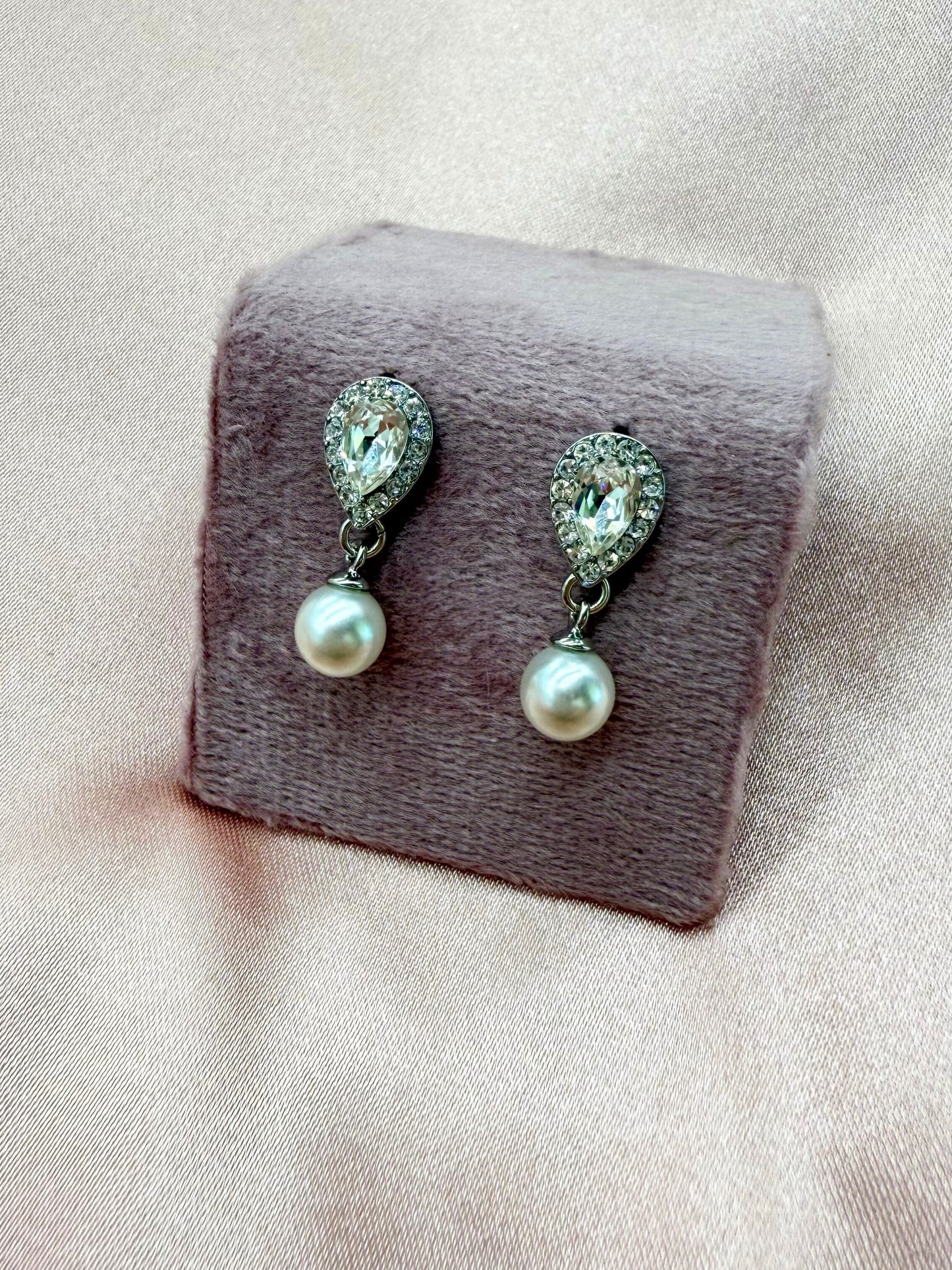 Aretes Perla Colgante