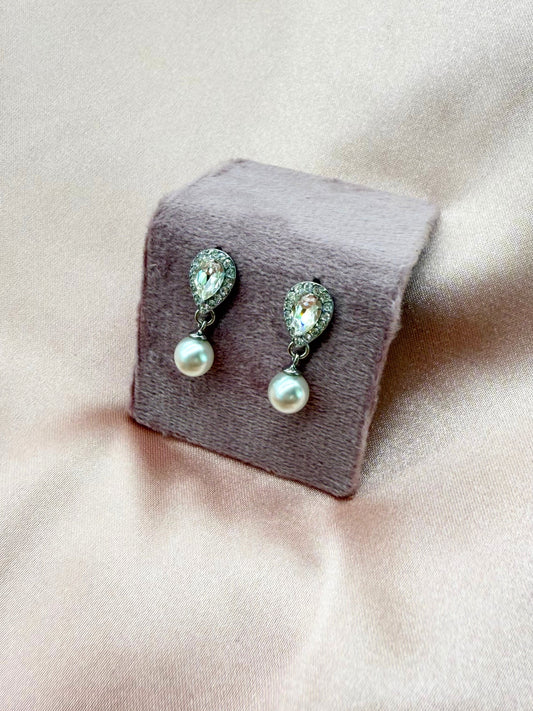 Aretes Perla Colgante