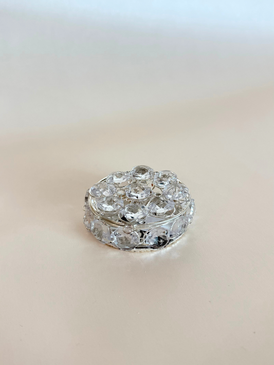 Arras transparentes circular plateado