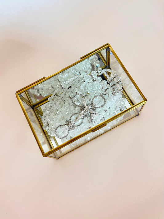 Caja Transparente Rectangular Lazo Mediana