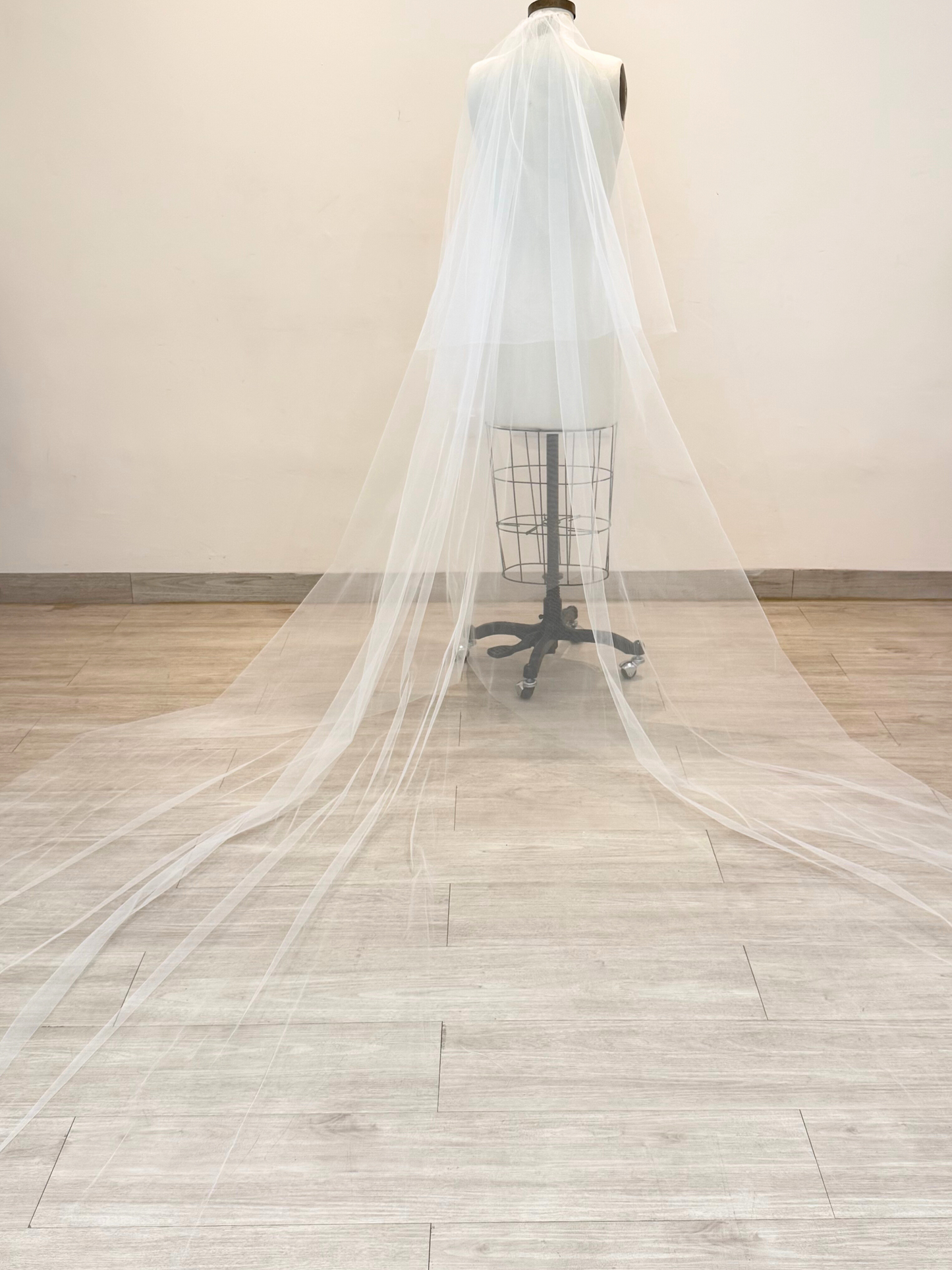 Velo Novia Catedral Doble Capa