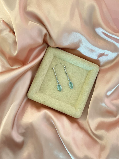 Aretes aguamarina