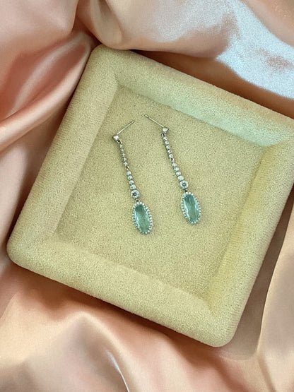Aretes aguamarina