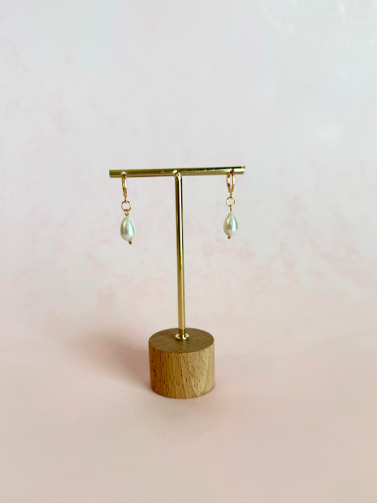 Aretes Perla Colgante