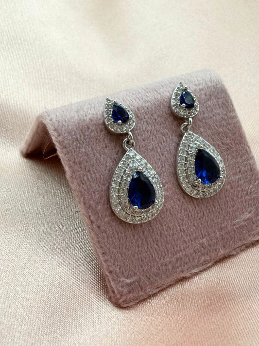 Aretes Zafiro Gota