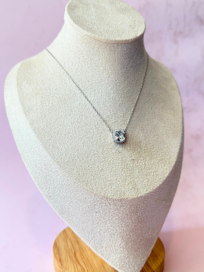 Collar Cuadrado Zirconia