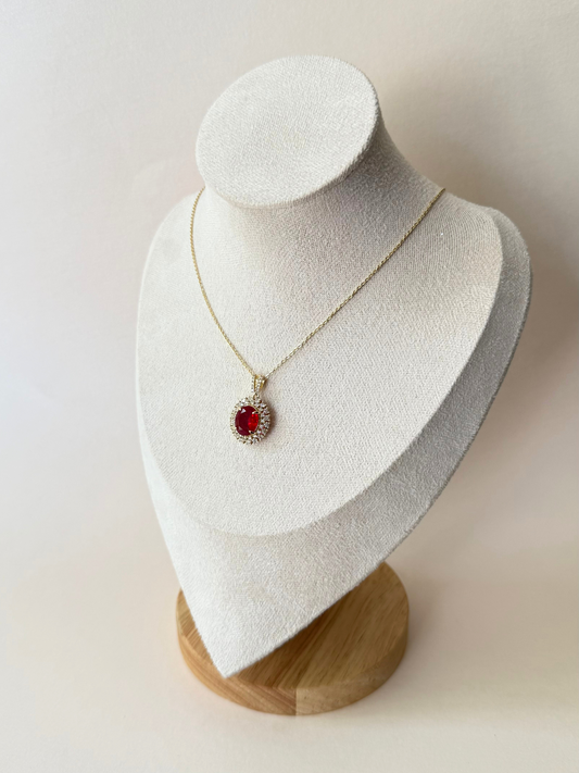 Collar Dorado Rubi