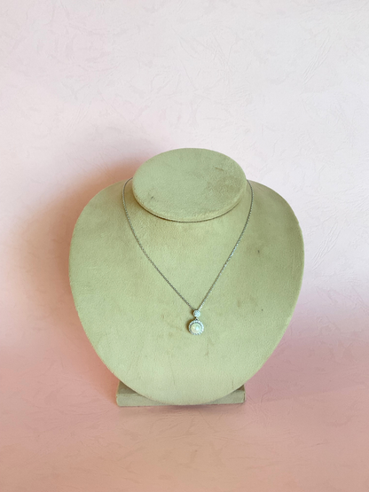Collar perla doble nivel
