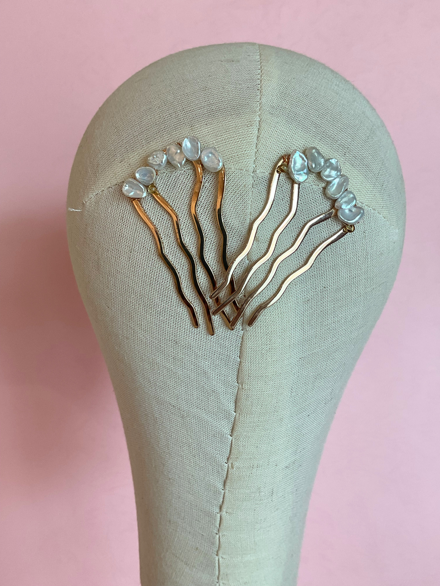Hairpins Perla Ovalada