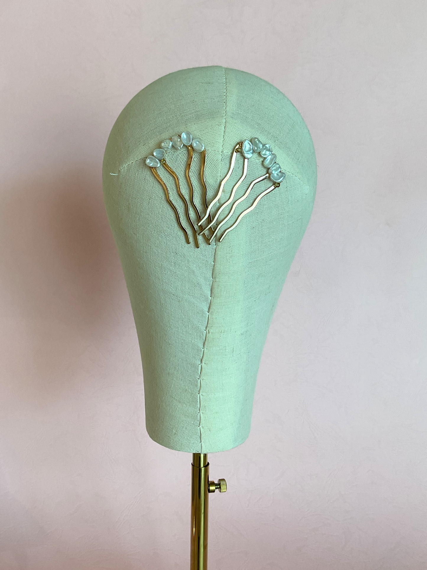 Hairpins Perla Ovalada