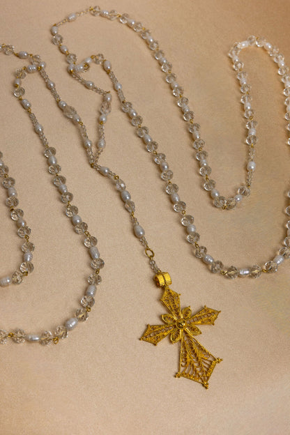 Lazo Matrimonial Perlas Dorado