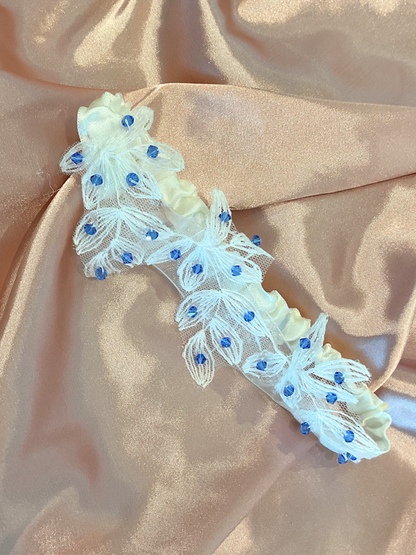 Liguero hojas pedrería azul