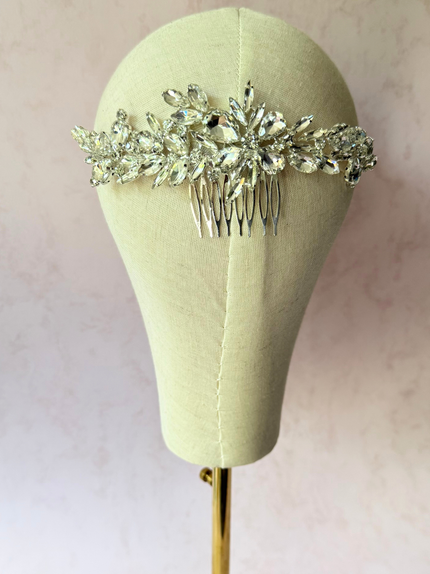 Peineta Mediana Cristales