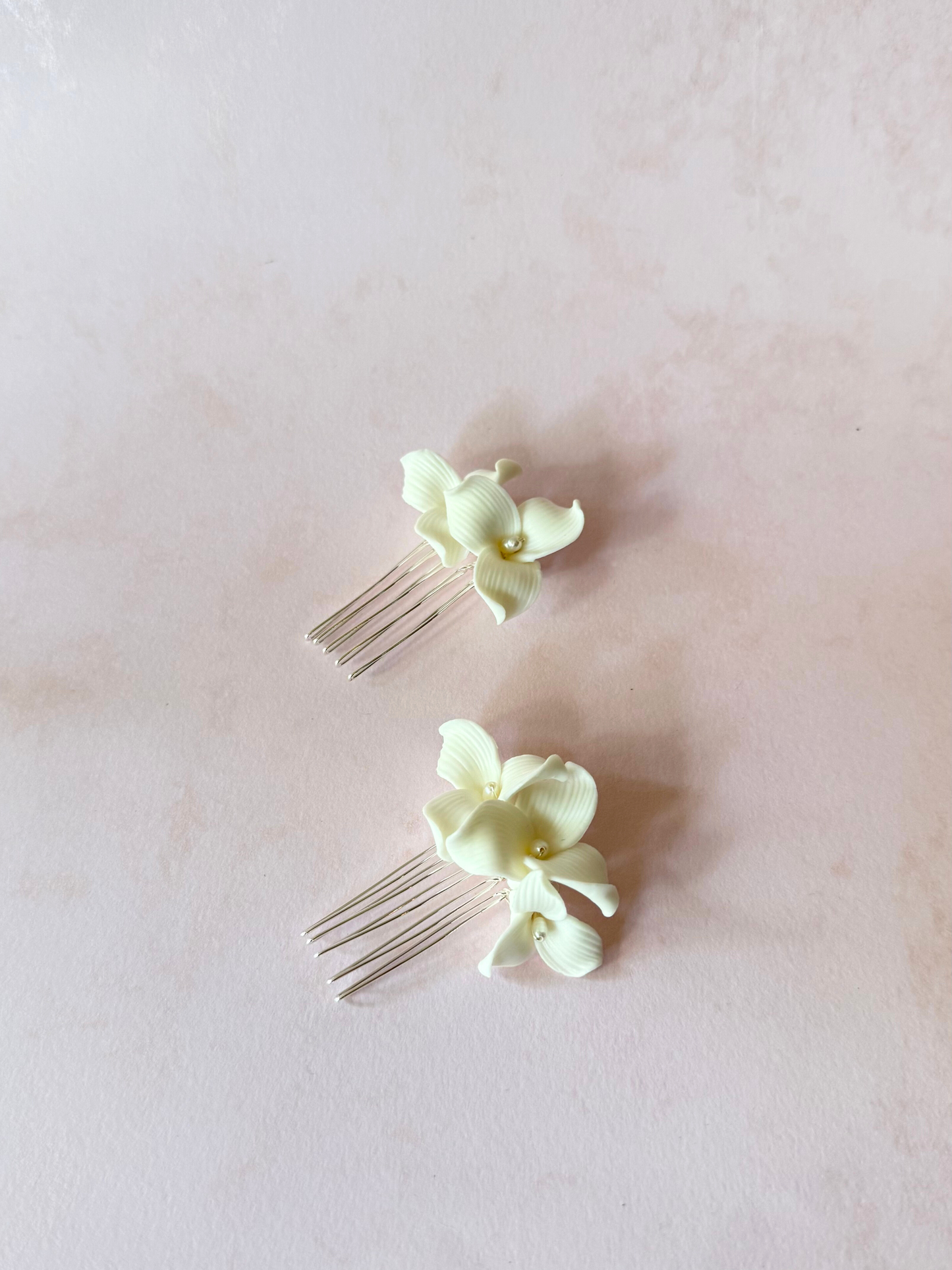 Peinetas Mini Flores Porcelana