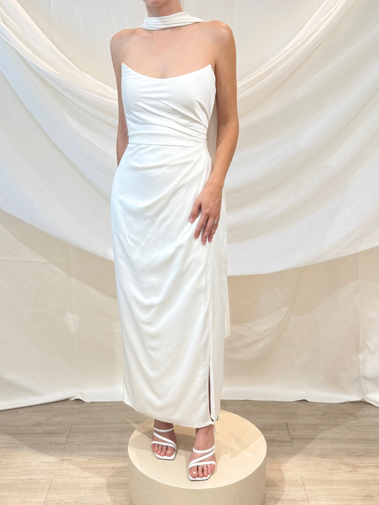Vestido Midi Drapeado