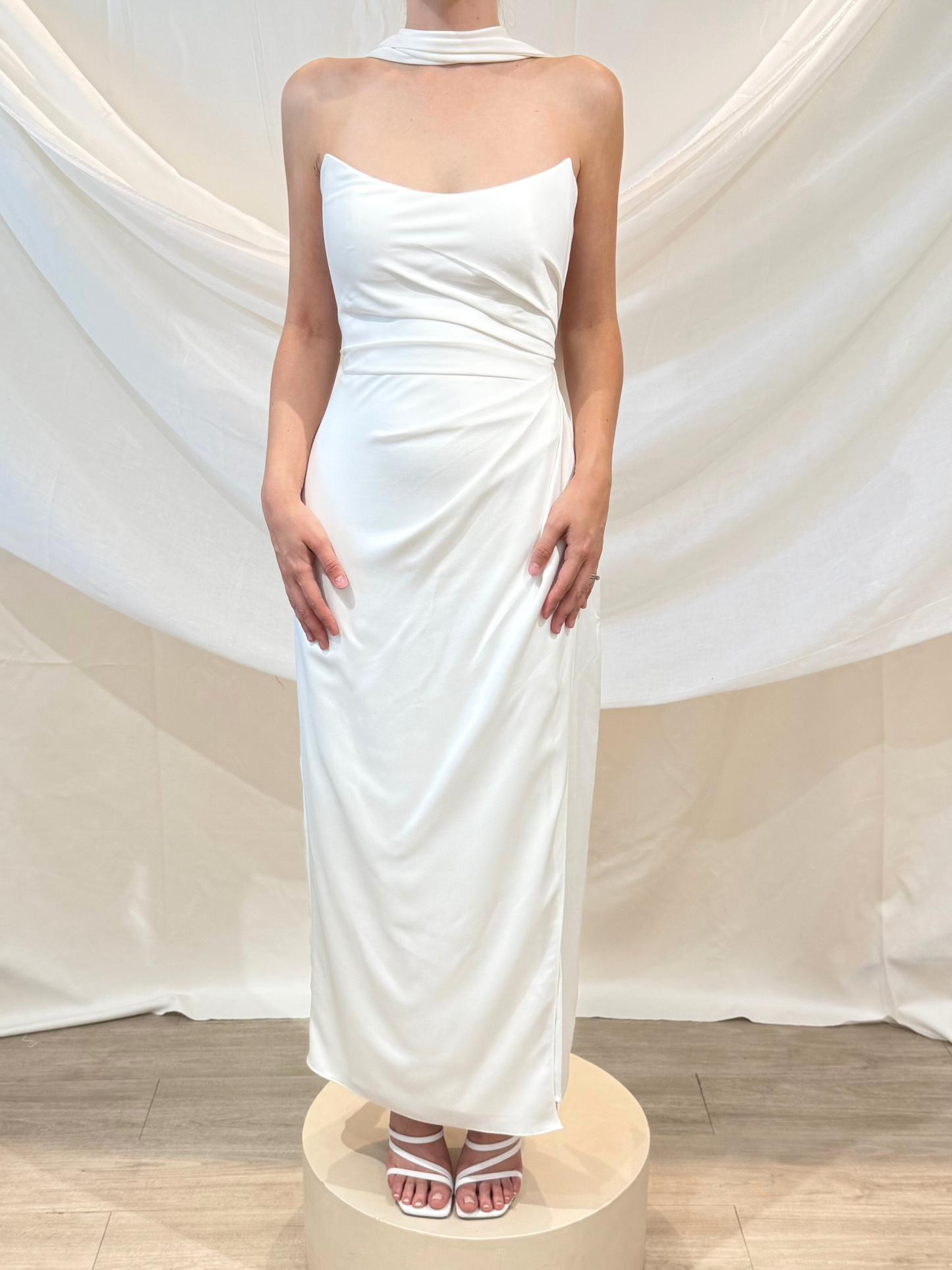 Vestido Midi Drapeado