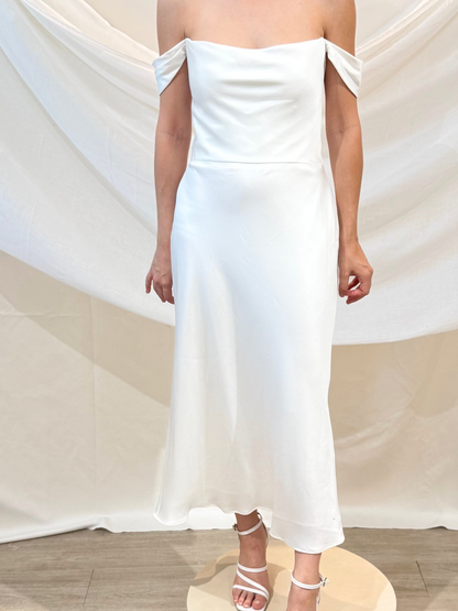Vestido Midi Off Shoulder