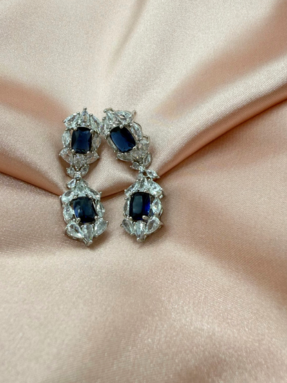 Aretes Zafiro Rectangular CA260