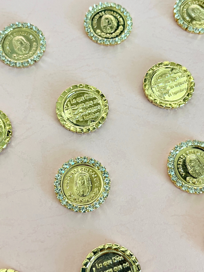 Monedas arras pedrería