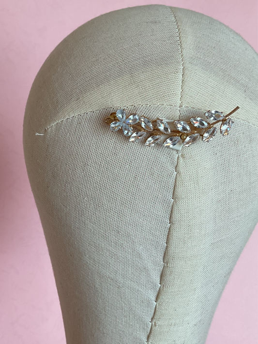 Broche mini rose gold circonias