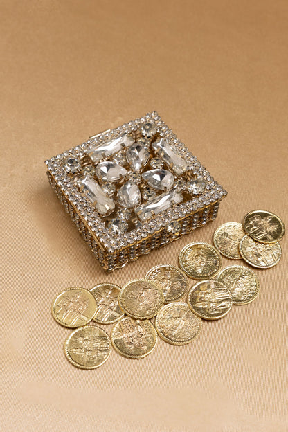 Cofre arras pedrería cuadrado