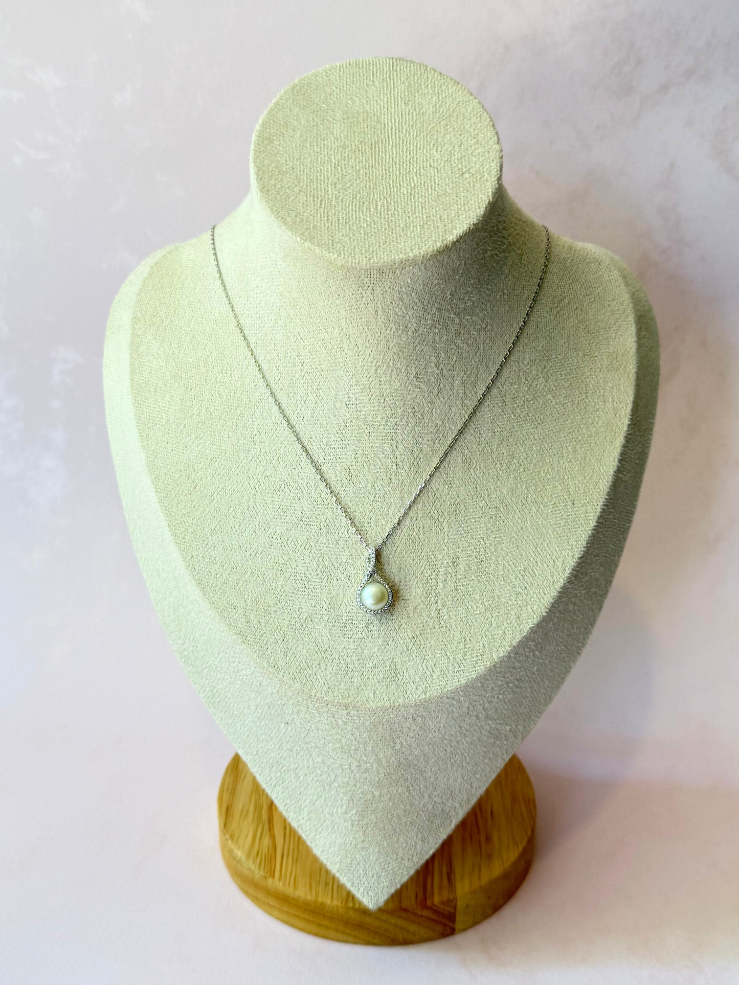 Collar perla colgante