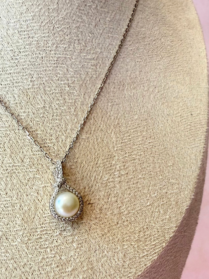 Collar perla colgante