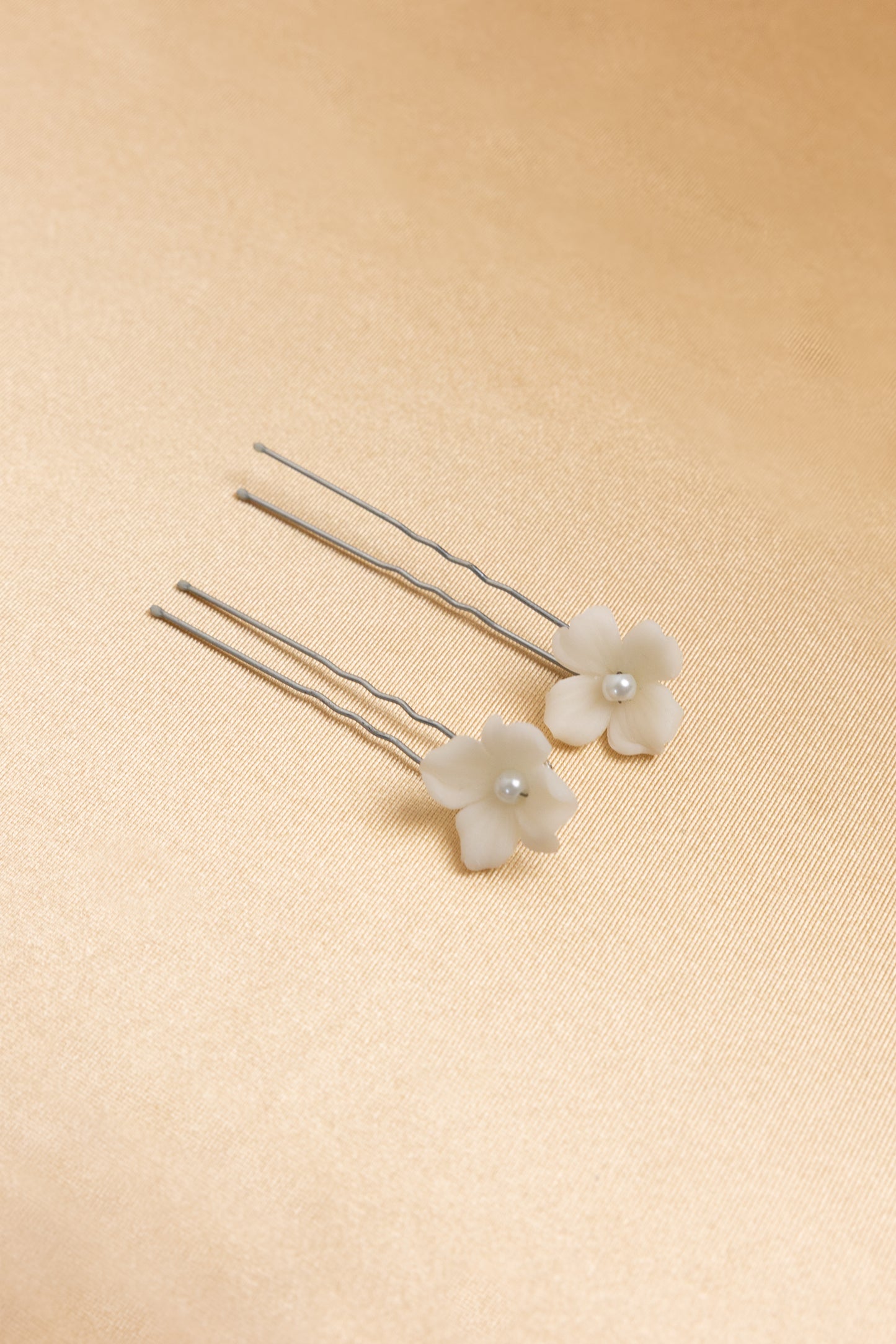 Hair pin Flor Porcelana Pétalos