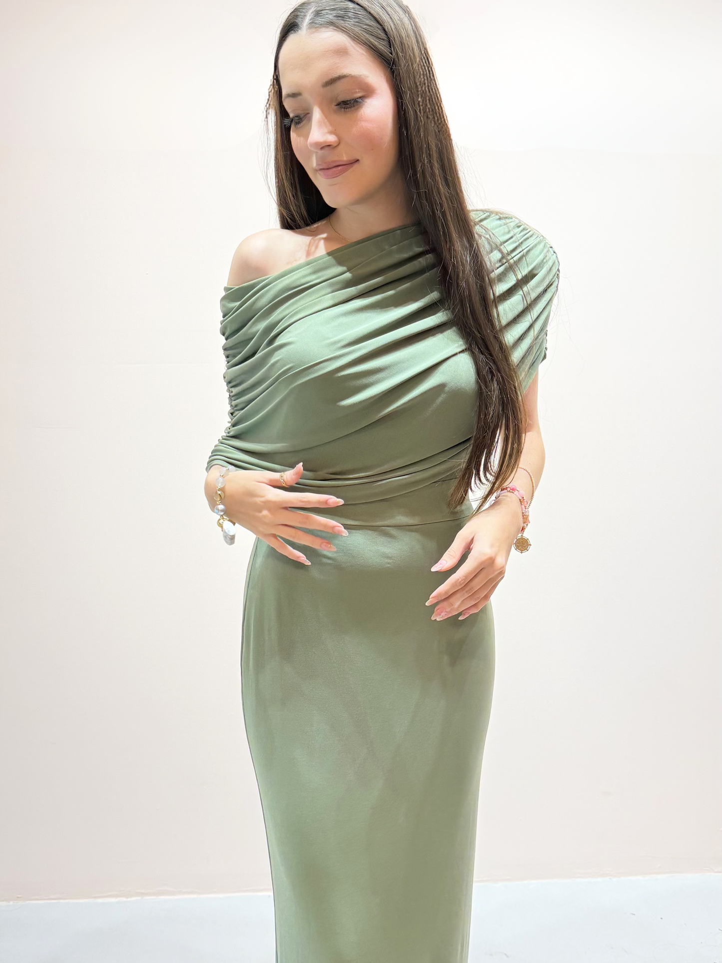 Vestido Fiesta Alcor Verde